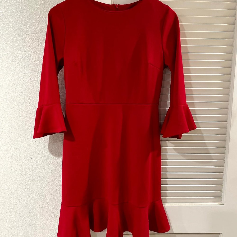 Red Flared Dress Size Small